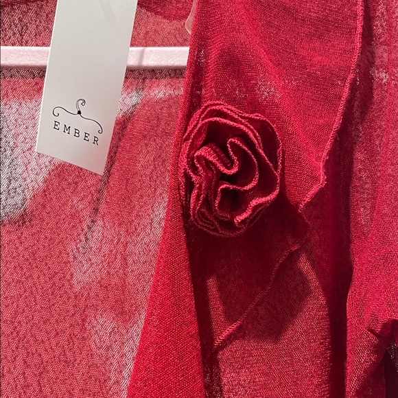 Chic Ruffle Red Jacket - Picture 4 of 6